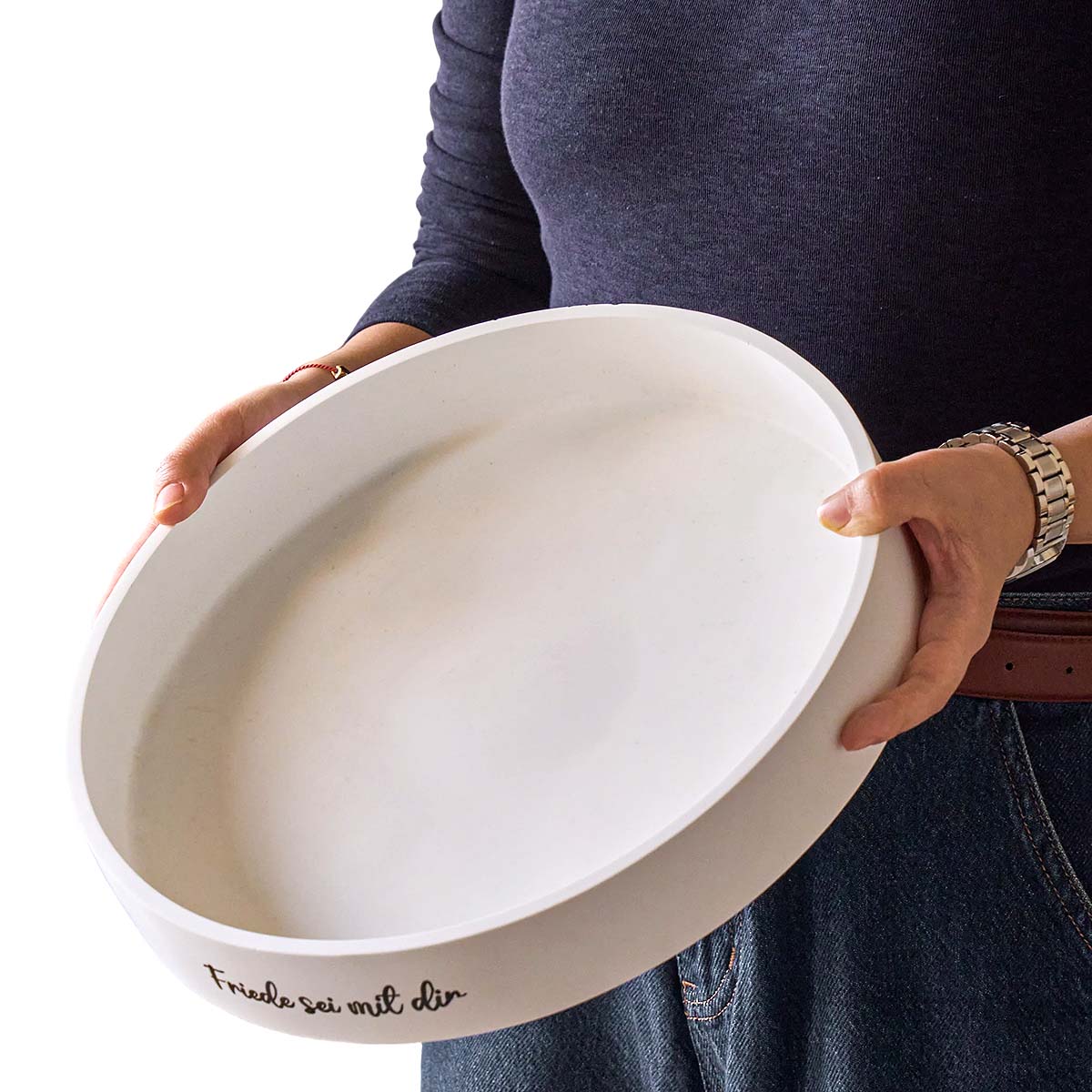 Coaster Mold Round - แม่พิมพ์ซิลิโคนสำหรับทำภาชนะทรงกลมสำหรับเทียน ถาดเก็บของขนาดใหญ่ กระถางดอกไม้ แม่พิมพ์งานฝีมือเรซิ่น ยิปซั่ม สำหรับตกแต่งบ้านและสวน