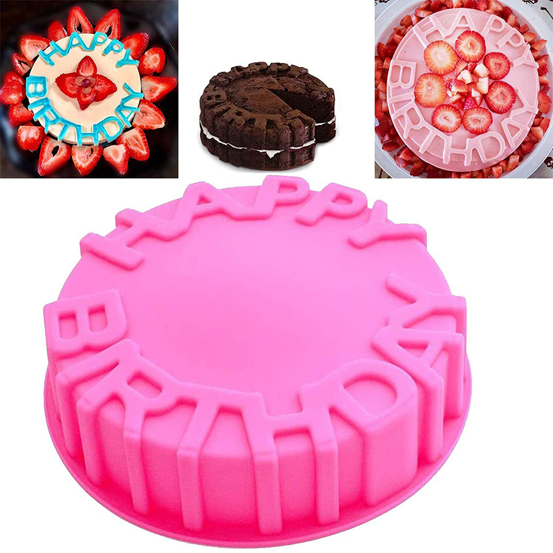 Coaster Mold Round - แม่พิมพ์ซิลิโคนทรงกลมสำหรับทำมูส ถาดอบเค้ก DIY อุปกรณ์ทำขนมวันเกิด