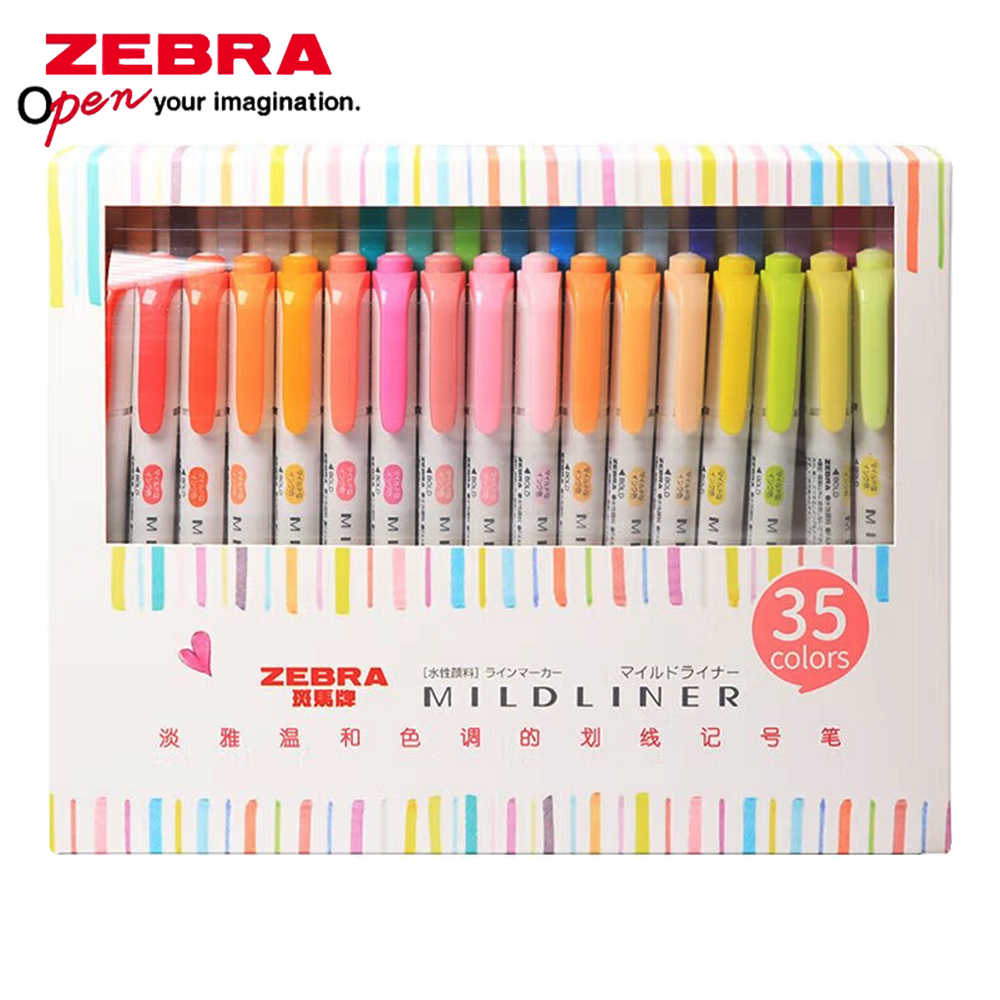 35 สี ZEBRA Mildliner Highland - Zebra Pen Mildliner บทวิจารณ์และราคา