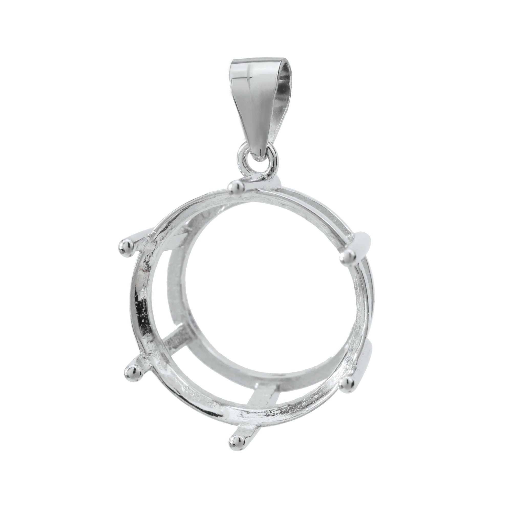 จี้อัญมณี6ง่ามทรงกลมขนาด3-20มม - Bezels Set Pendant บทวิจารณ์และราคา