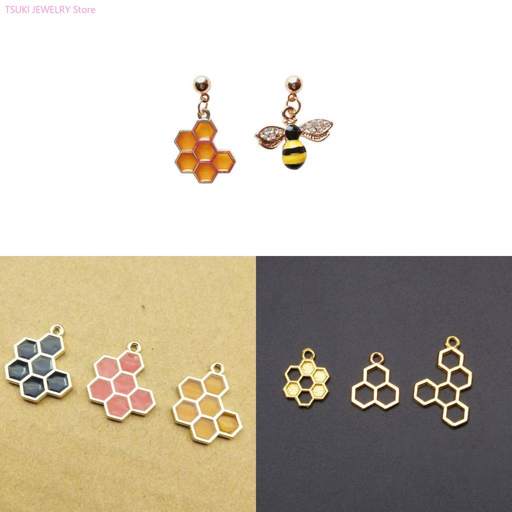62KE 10x/ชุดGold Honeycombจี้B - Bezels Set Pendant บทวิจารณ์และราคา