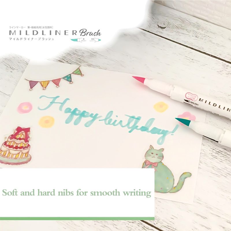 ปากกาหัวปากกามาร์กเกอร์สองด้าน - Zebra Pen Mildliner บทวิจารณ์และราคา