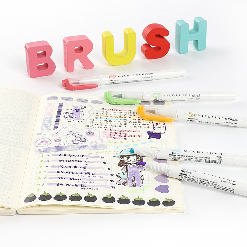 ปากกาหัวปากกามาร์กเกอร์สองด้าน - Zebra Pen Mildliner บทวิจารณ์และราคา