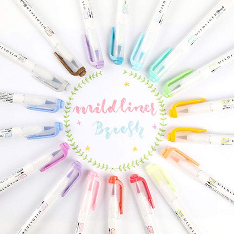 Zebra ปากกาไฮไลท์สีแบบปลายคู่, - Zebra Pen Mildliner บทวิจารณ์และราคา