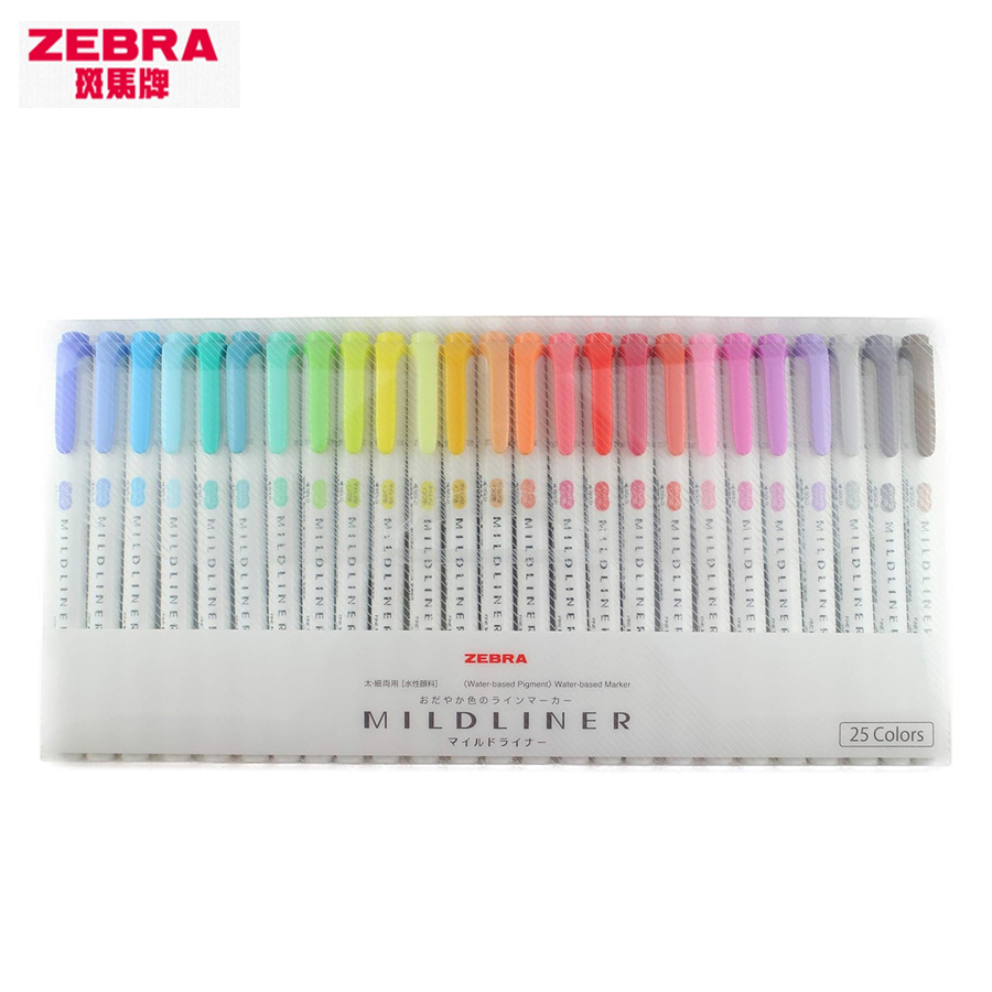 Zebra Full 35/25 สี Mildliner  - Zebra Pen Mildliner บทวิจารณ์และราคา