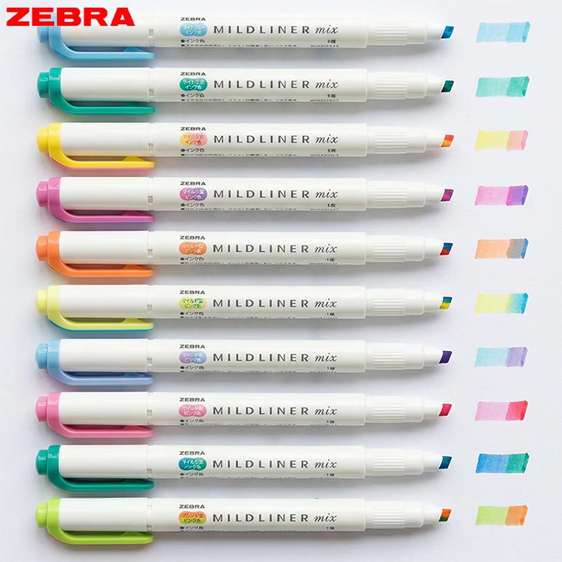 ปากกาไฮไลท์ Zebra WKS23 Mildli - Zebra Pen Mildliner บทวิจารณ์และราคา