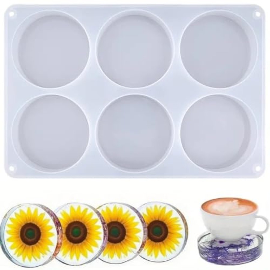แม่พิมพ์ซิลิโคนทรงกลมลึก 6 ช่อ - Flower Preservation Resin บทวิจารณ์และราคา