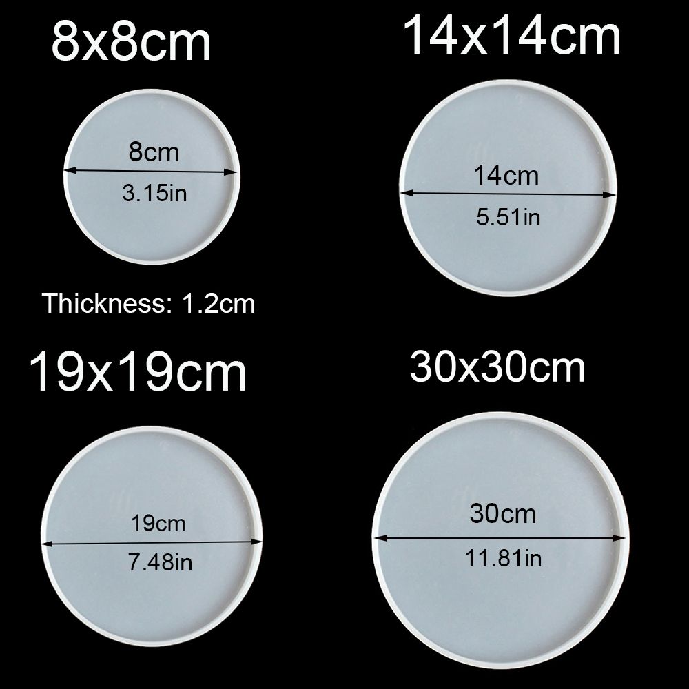 DIY Craft ซิลิโคนของเหลวศิลปะถ - Coaster Mold Round บทวิจารณ์และราคา
