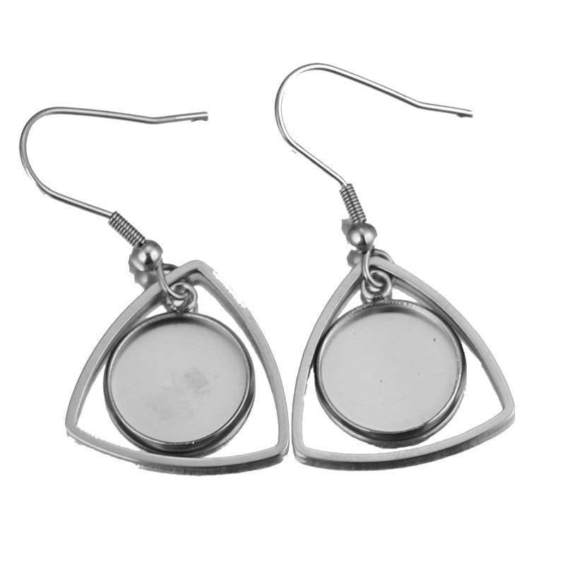 10 PC ถาดสแตนเลส BEZEL Cabocho - Bezels Set Pendant บทวิจารณ์และราคา