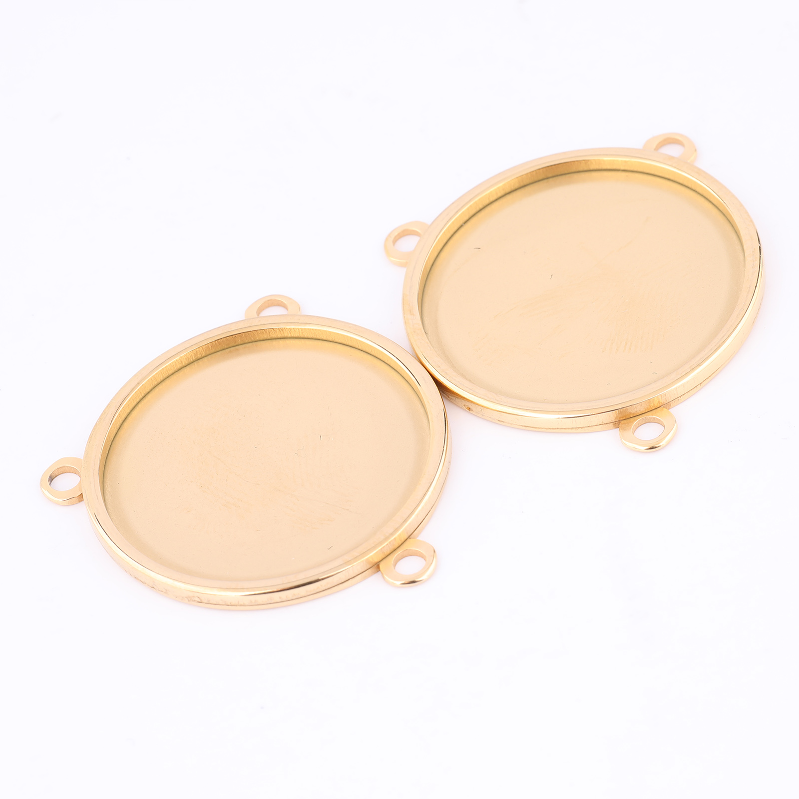 ฐานติดตั้งจี้แบบคาโบชอง สแตนเล - Bezels Set Pendant บทวิจารณ์และราคา